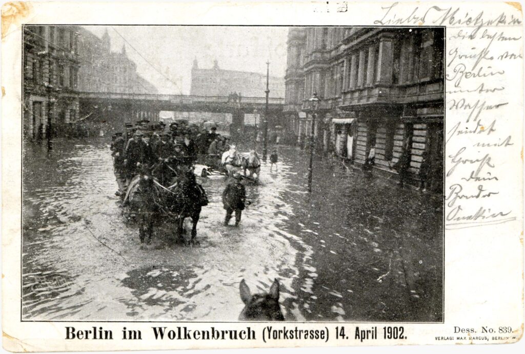 Berlin im Wolkenbruch, 1902, Max Marcus Berlin, FHXB Friedrichshain-Kreuzberg Museum, 0014v.
