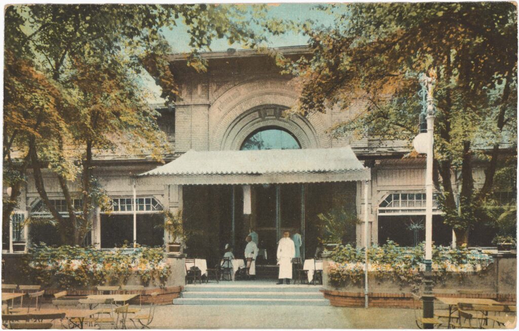 „Vom Stammtisch ohne Damen senden viele Grüsse…”Restaurant „Berliner Unions-Brauerei”, Hasenheide, 1912 (verschickt 1913), SPP / FHXB 1762